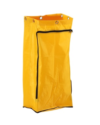 Yellow Zipper Bag for Janitor Cart